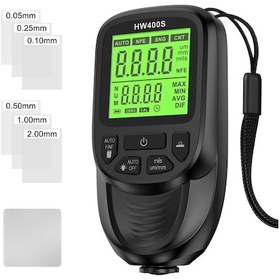 Resim Gajeena Siyah Abs Boya Kalınlığı Ölçer - 0-2000μm Aralığı, 3%+1μm Doğruluk, 1μm Çözünürlük, Fe/nfe Ölçüm, Kalibrasyon Sayfası Ve Kullanıma Guide Dahil Siyah 