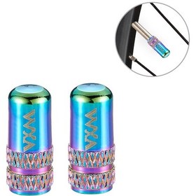 Resim Geeksen Alüminyum Renkli Bisiklet Valf Kapağı - Presta Tipi, 2 Adet, Renkli, Lastik Valfi Koruyucu 