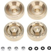 Resim 6mm Kalınlığında Pirinç Fren Diski Tekerlek Altıgen Adaptör Kombinatörü 1/24 Rc Paletli Araba Eksenel Scx24 90081 Upg 