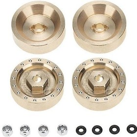 Resim 6mm Kalınlığında Pirinç Fren Diski Tekerlek Altıgen Adaptör Kombinatörü 1/24 Rc Paletli Araba Eksenel Scx24 90081 Upg 