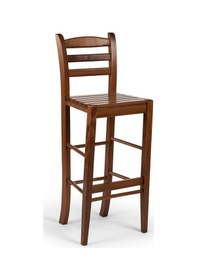 Resim Rino Ahşap Bar Sandalye Kahverengi 