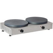 Resim OMAKE Teflon Düz Çiftli Krep Makinesi, Elektrikli 