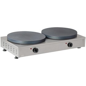 Resim OMAKE Teflon Düz Çiftli Krep Makinesi, Elektrikli 