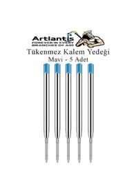 Resim Tükenmez Kalem Yedeği 5 Adet Mavi 