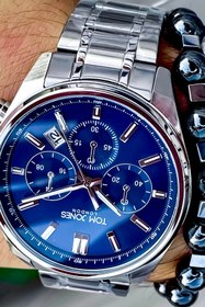 Resim Tom Jones ÇELİK ERKEK KOL SAAT VE BİLEKLİK HEDİYELİ 