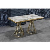 Resim Avvio Yıldız 80x120 Mutfak Masası Takımı- Yemek Masası Takımı Beyaz Mermer 