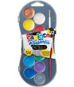 Resim Carioca 12'li Metalik Sulu Boya 30mm Renkli 