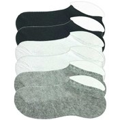 Resim 6 Adet Çocuk Sneaker Patik Çorap Siyah Beyaz Gri (552152132) 