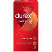 Resim Durex Yakın Hisset XL Geniş Fit Prezervatif 8'li 