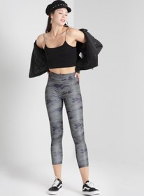 Resim tytbtkcom Kamo - Kamuflaj Desen 7/8 Boy Yeşil Tayt - 20003 