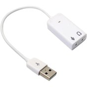 Resim WOZLO 7.1 Usb Ses Kartı Kablolu - 7 Kanal - Apple Mac Uyumlu 