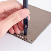 Resim 1 Adet El Yapımı Deri Delgi, Siyah Görünüm, Keskin Bıçak, 0.5/1/1.5/2/2.5/3/3.5/4/4/4.5/5mm Delik Çapı 