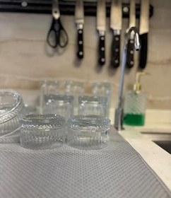 Resim Tezgah Üstü Bulaşık Kurutma Matı,Mutfak Matı, Tezgah Üstü Kaymaz Kurulama Örtüsü,Bulaşık Kurutma Matı (Gri, YeniModel) 