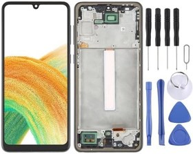 Resim Samsung A33 Uyumlu Lcd Ekran Dokunmatik Full Çıtalı TFT Siyah SM-A336 