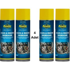 Resim Putoline Chain Engine Degrease Zincir Temizleme Spreyi 500 Ml 4 Adet 