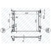Resim Motor Su Radyatoru Kia Soul 1.6I 2009- 480X398X16 Otomatik 504609879 