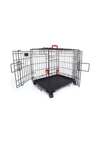 Resim M-pets Voyager Tekerlekli 2 Kapılı Köpek Kafesi Xlarge Siyah 106x71x76 Cm 244-52013.04 
