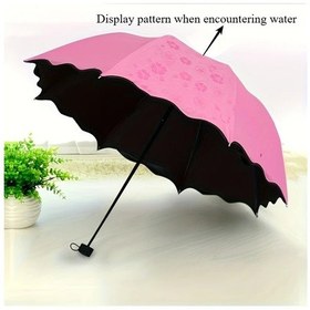 Resim Chuangyinshop Pembe 8 Bölmeli Katlanır Seyyar Polyester Şemsiye 