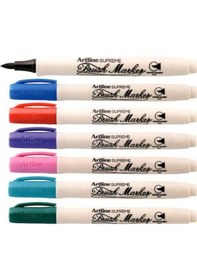 Resim Artline Supreme Brush Marker Fırça Uçlu Kalem 7 Renk 