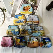Resim 1/2 adet Kız Çocukları için Van Gogh'un Rhone Nehri'ndeki Yıldızlı Gece Desenli Mini Bozuk Para Cüzdanı, Dekorasyon Aksesuarları Tatil Hediyeleri (Desenin Konumu Rastgele) 