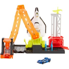 Resim Hot Wheels Tekerlekli Yarış Dünyası Oyun Seti - Roket Temalı FNB15-GTT75 