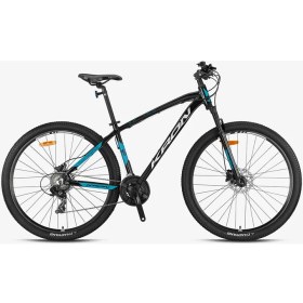 Resim Kron XC100-27.5 Jant-17 Kadro (Mbeden)-21 Vites-H.dısc-Mat SİYAH/GRİ/TURKUAZ(2025 Modek) 