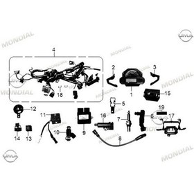 Resim Mondial Rx3 Enduro Gösterge Paneli Braketi Sağ (492663866) 