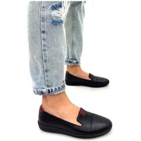 Resim Elba Model Ortopedik Taban Deri Babet Siyah 