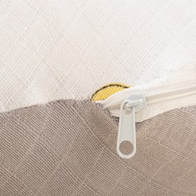 Resim Emzirme Yastığı - Çift Taraflı - Açık Gri Muslin - Gri Tavşan 