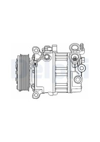 Resim Volvo C30 D2 Klima Kompresoru 1.6 2011-2012 Delphı Cs20512 