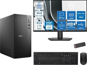 Resim Dell Tower ECT1250 Intel® Core™ İ7-14700 64GB Ddr5 2tb SSD Intel® UHD Graphics 770 Freedos +27" Monitör Tower Masaüstü Bilgisayar 27RPLSR007F24+ZETTAUSBBELLEK 