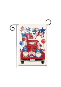 Resim Youmex Amerikan Bayraklı Bahçe Bayrağı, Bağımsızlık Günü Dekoru, Lein Malzeme, Cüce Desenli Dış Mekan Banneri Desen 2 