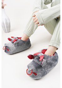 Resim Devida Yumuşak Taban Sevimli Hayvan Panduf Gri Gri 