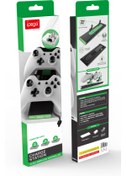 Resim ipega Xboxone/x/s Uyumlu Göstergeli Gamepad Için Şarj Cihazları Çift Kol Xbox Kablosuz Şarj Cihazı 