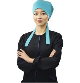Resim Likralı Tesettür Turkuaz Mavisi Doktor Hemşire Aşçı Cerrahi Teset Diğer 