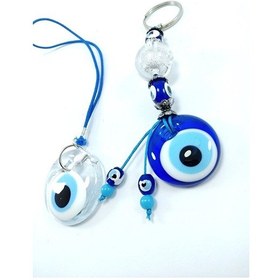 Resim Nazar Boncuğu Anahtarlık Saydam Nazar Boncuğu Araba Dikiz Ayna Sü 