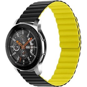 Resim Teknodur Galaxy Uyumlu Watch 46mm Uyumlu Krd-52 Kordon-siyah-sarı 