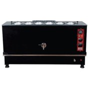 Resim Anka Pro Kompakt Full Otomatik Çay Makinası 6 Demlikli 60 Litre Siyah Elektrikli Doğalgazlı 
