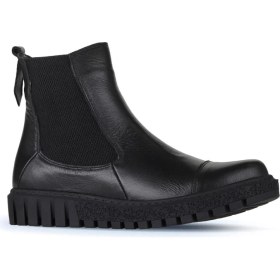 Resim Bueno Shoes Siyah Deri Kadın Düz Bot 01WZ5202 01WZ5202 