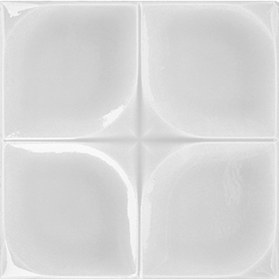 Resim Armada Çini 12,5x12,5 Cm Defakto Beyaz Model Çini Seramik Karo 