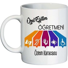 Resim Özel Eğitim Öğretmenine Hediye Isimli Kupa Bardak 