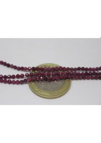 Resim Bileklik Boy Yakut Taşı Yarım Dizi 2mm 17cm Uzunluğundadır Çok Renkli 