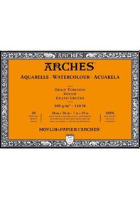 Resim Arches Suluboya Blok Defter - Kalın Doku - 300Gr. 18X26Cm - 20 Yp 