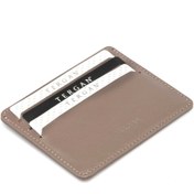 Resim Bej Deri Unisex Kredi Kartlık - S1KK00001050-V62 