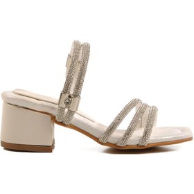 Resim Aspor Sedef Taşlı Kız Çocuk Sandalet Çok Renkli 