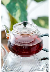 Resim Acar Jasmin Borosilikat Cam Çaydanlık Şeffaf 