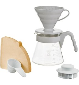 Resim Esmo Home Hario V60 Kahve Demleme Seti, Açık Gri 