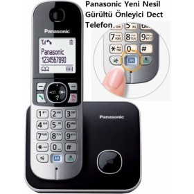Resim Panasonic KX-TG6811 Telsiz Telefon - Siyah 