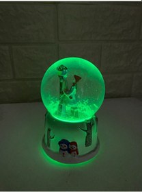 Resim Işıklı Müzikli Kar Küresi Romantik Aşıklar Kar Küresi 15x10 Cm 