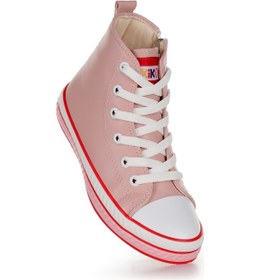 Resim Kiko Kids Pant Günlük Bağcıklı Fermuarlı Kız Bebek Spor Ayakkabı Pudra Pudra 